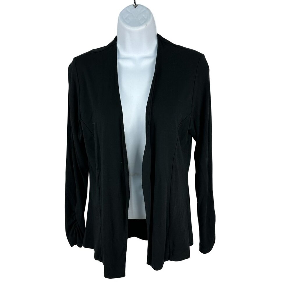 Veronica M. Womens Black Open Cardigan - XS Polyester/Spandex Blend